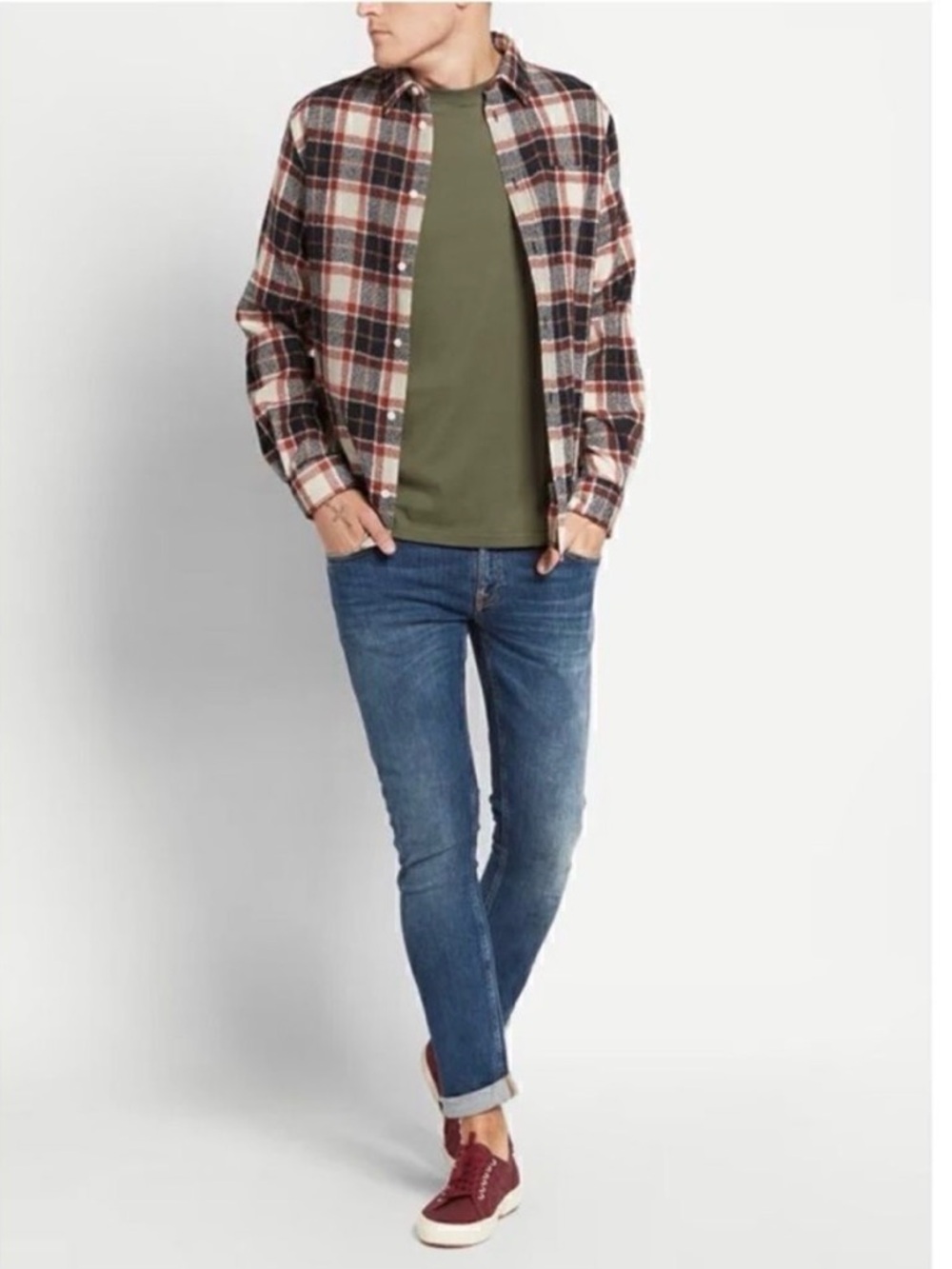 NUDIE Long John Television Blue Jeans
